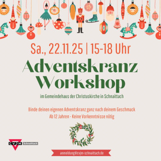 Flyer Adventskranz Workshop